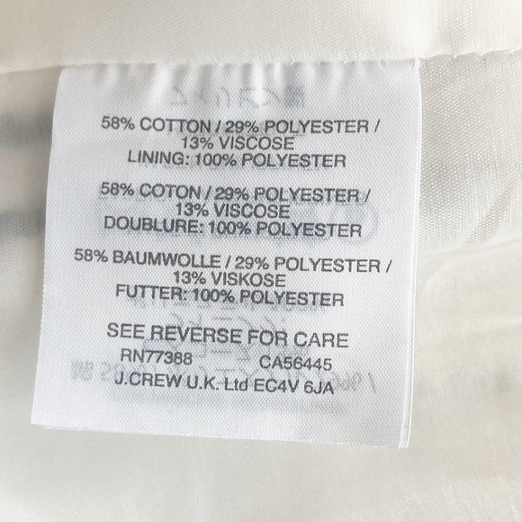 White and Black Windowpane J. Crew Blazer - Picture 9 of 9